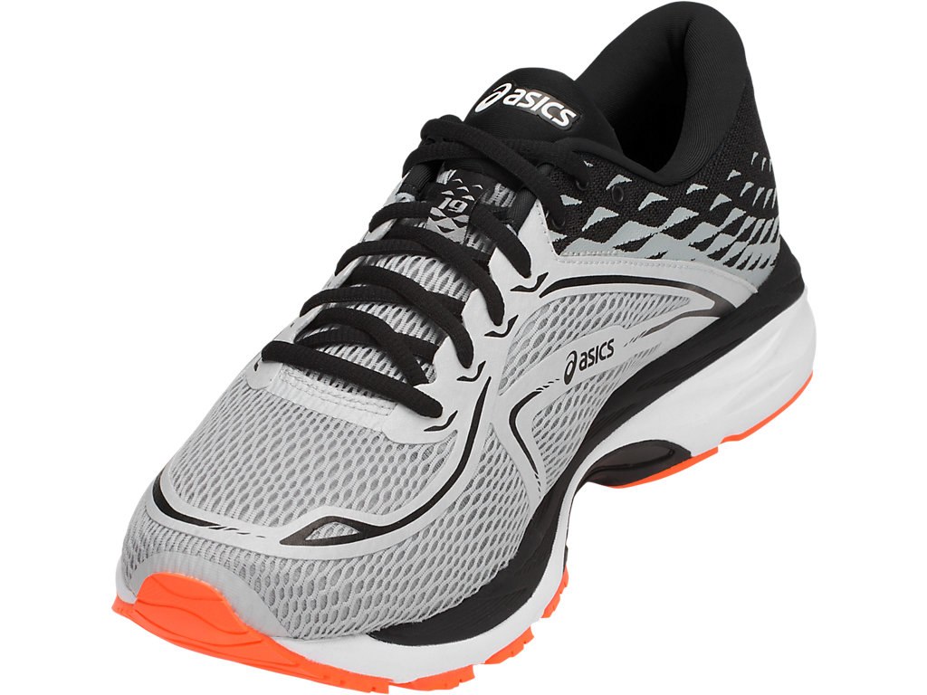 Asics Gel-Cumulus 19 Running Shoes For Men Grey/White/Blue 125AUMFL