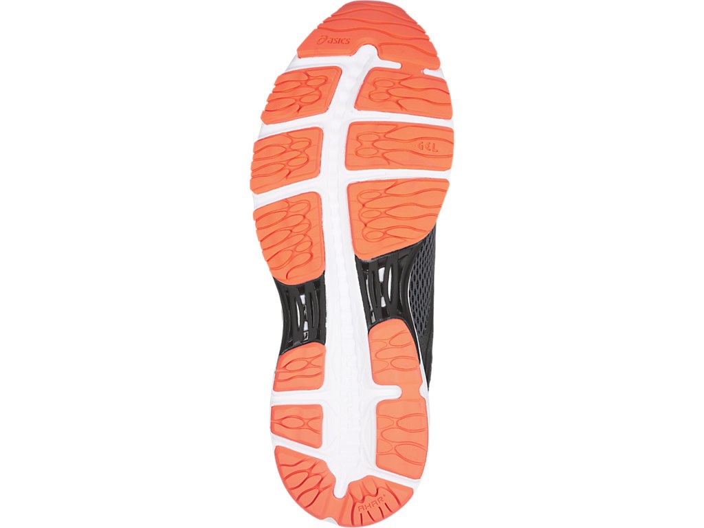 Asics Gel-Cumulus 19 Running Shoes For Men Dark Grey/Black/Orange 125QOAWW
