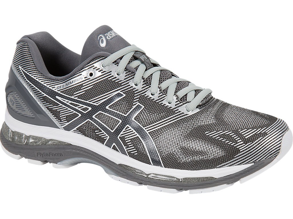 Asics Gel-Nimbus 19 Running Shoes For Men Dark Grey/White/Silver 126JESGF