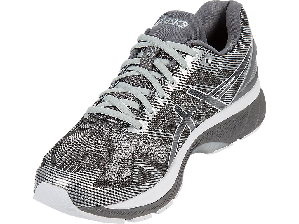 Asics Gel-Nimbus 19 Running Shoes For Men Dark Grey/White/Silver 126JESGF