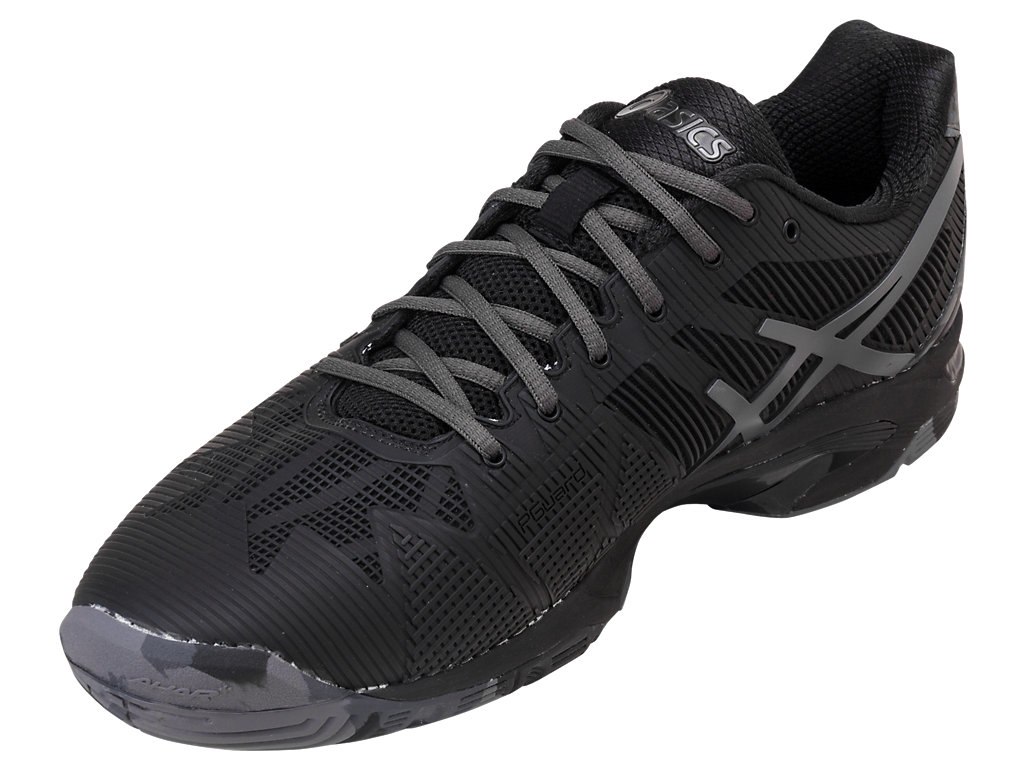 Asics Gel-Solution Speed 3 Tennis Shoes For Men Black/Dark Grey 128KZNIL