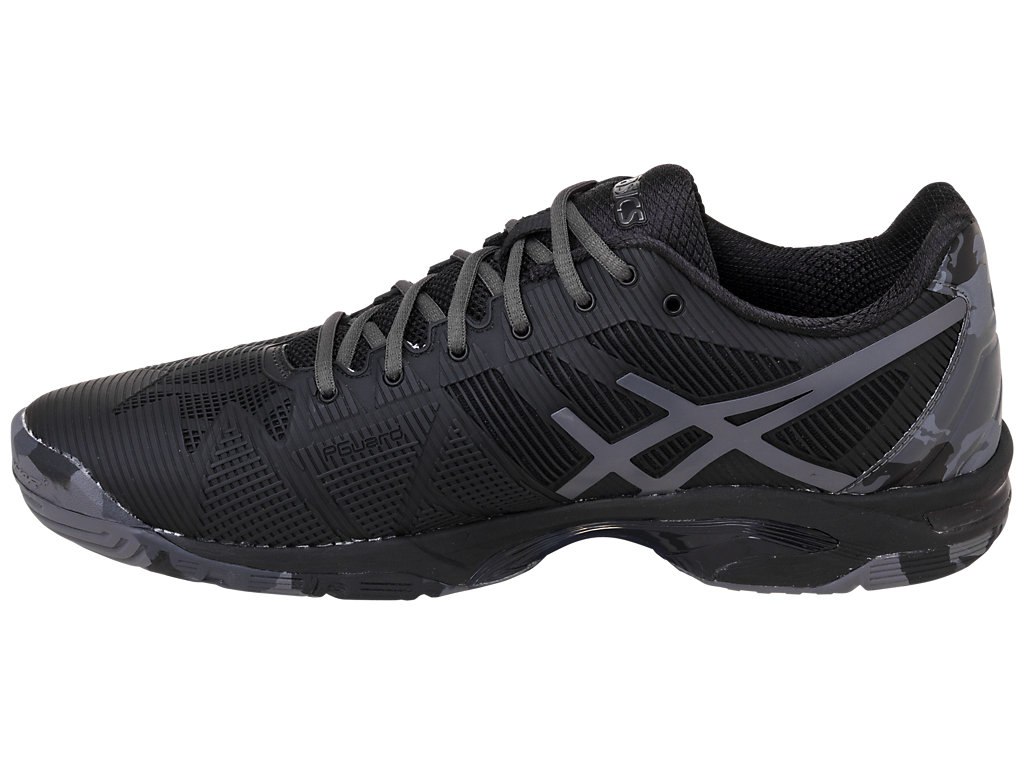 Asics Gel-Solution Speed 3 Tennis Shoes For Men Black/Dark Grey 128KZNIL