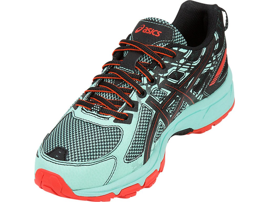 Asics Gel-Venture 6 Running Shoes For Women Green/Black/Pink 130WCZAP