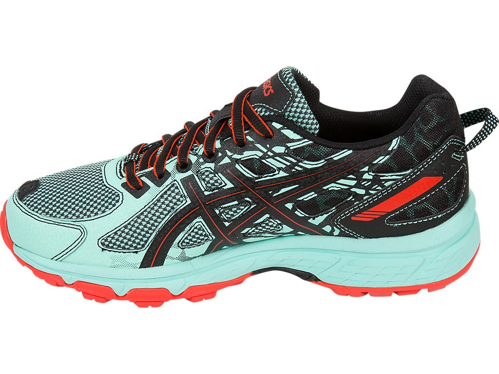 Asics Gel-Venture 6 Running Shoes For Women Green/Black/Pink 130WCZAP