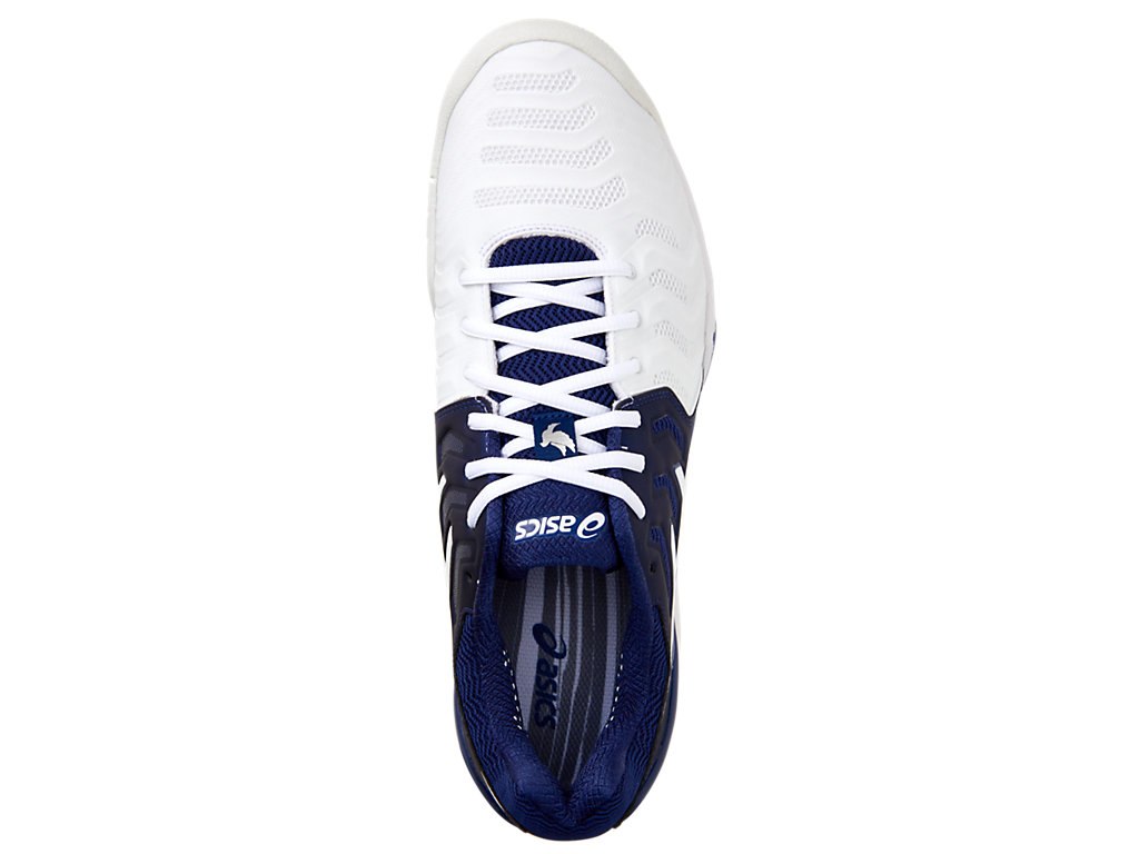 Asics Gel-Resolution 7 Tennis Shoes For Men Navy/White/Silver 131GHPDQ