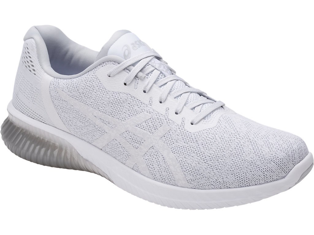 Asics Gel-Kenun Running Shoes For Men White/Grey 131XJJCY
