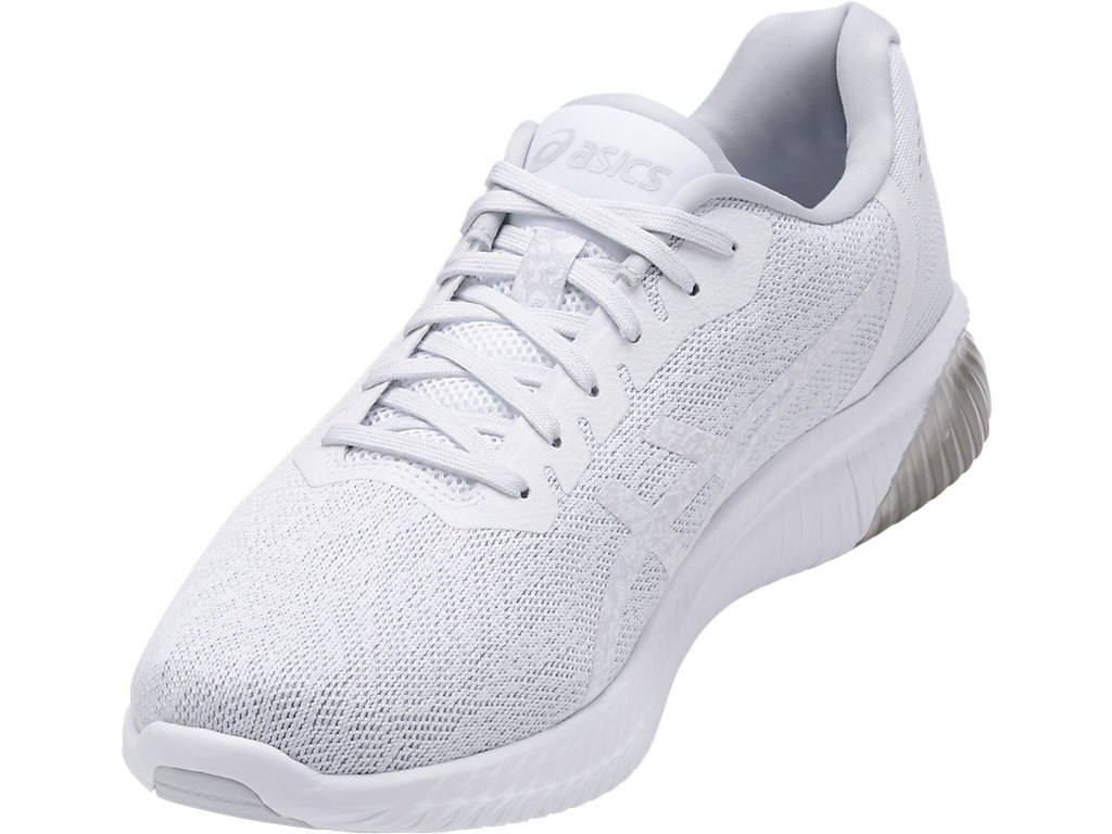 Asics Gel-Kenun Running Shoes For Men White/Grey 131XJJCY