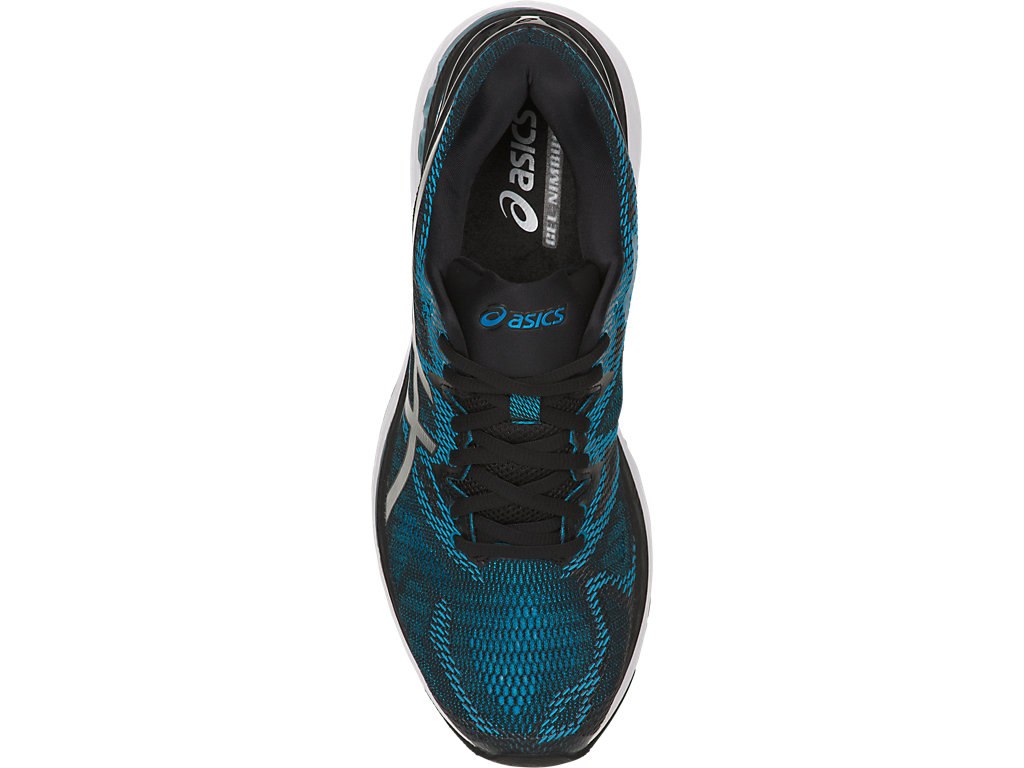Asics Gel-Nimbus 20 Running Shoes For Men Blue/White/Black 137KECIF