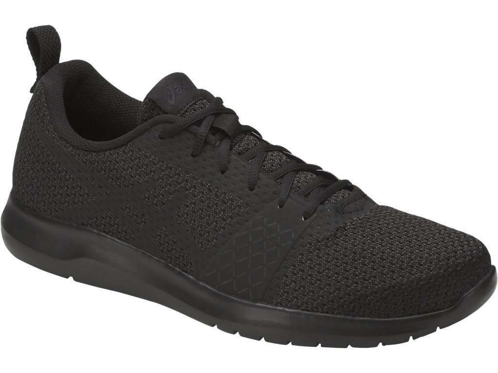 Asics Kanmei Running Shoes For Men Black/Black 142QZFPV