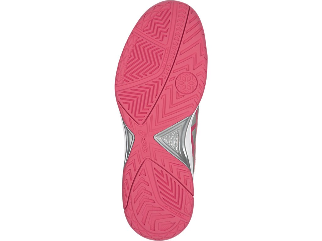 Asics Gel-Dedicate 5 Tennis Shoes For Women Silver/Red/White 145HCYVP