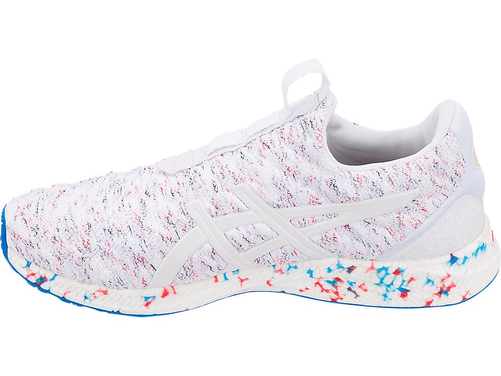 Asics Hypergel-Kenzen Running Shoes For Men White/Blue/Red 147AOFFI