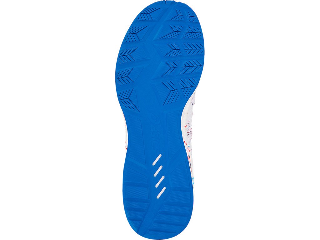 Asics Hypergel-Kenzen Running Shoes For Men White/Blue/Red 147AOFFI