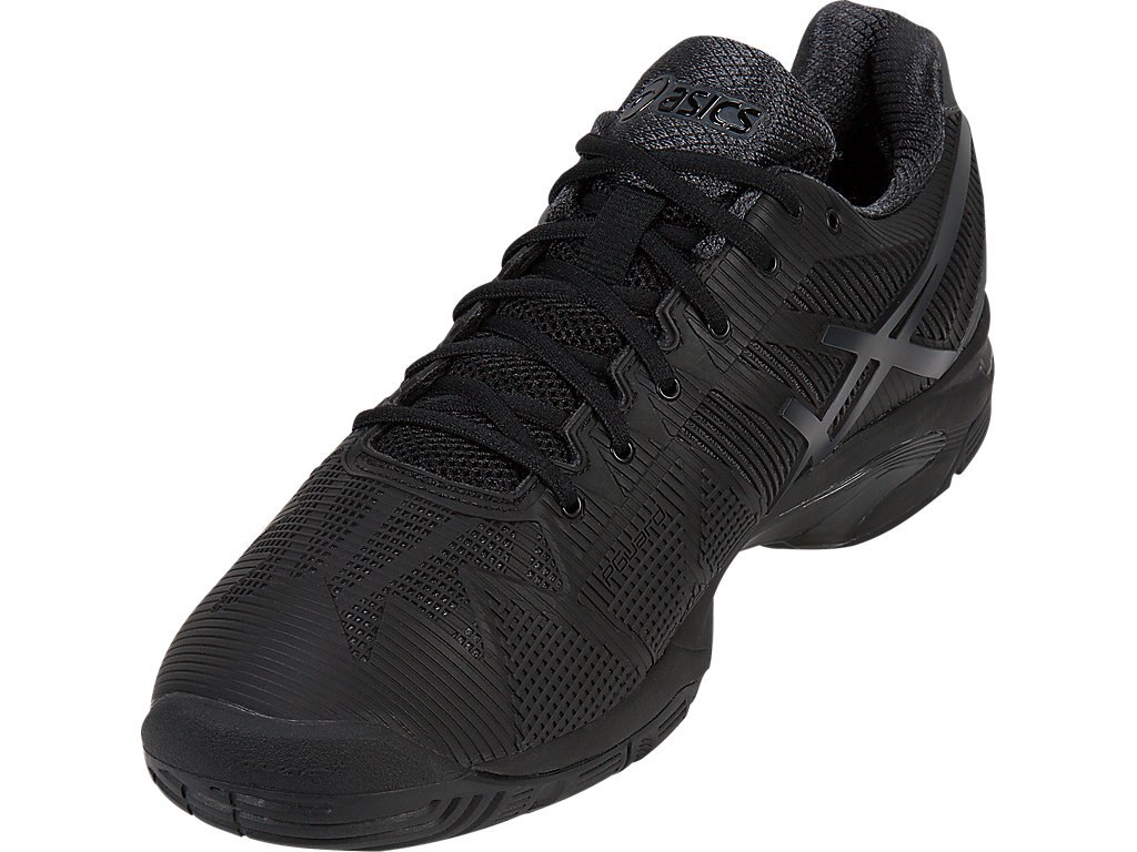 Asics Gel-Solution Speed 3 Tennis Shoes For Men Black/Grey 149IEKVL
