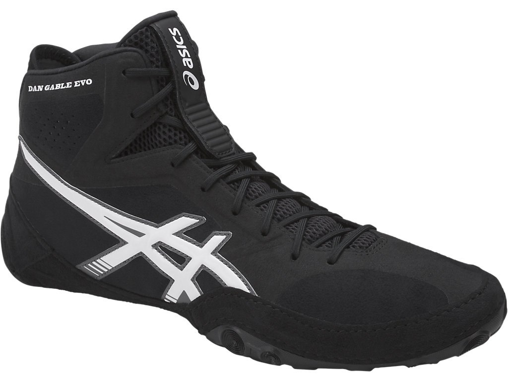 Asics Dan Gable Shoes For Men Black/White/Dark Grey 151VTFTK