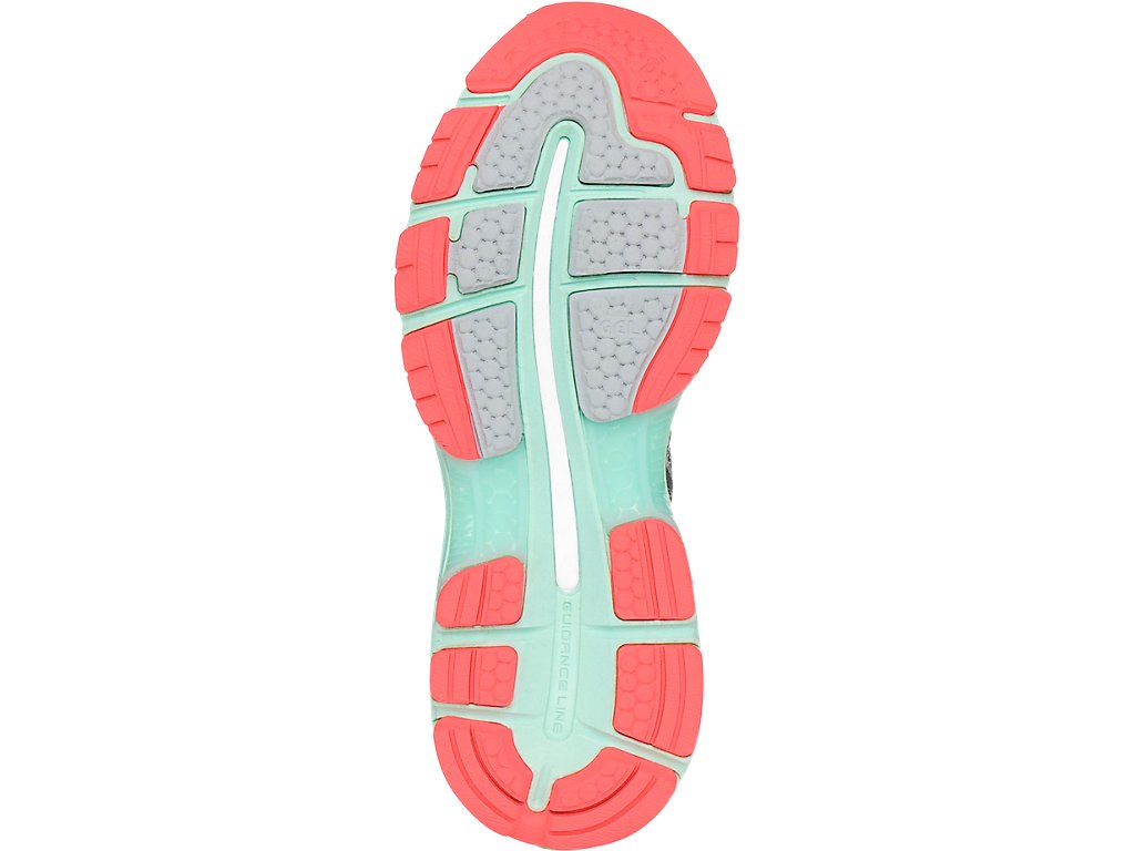 Asics Gel-Nimbus 19 Running Shoes For Women Dark Grey/White/Coral 154FUCOG