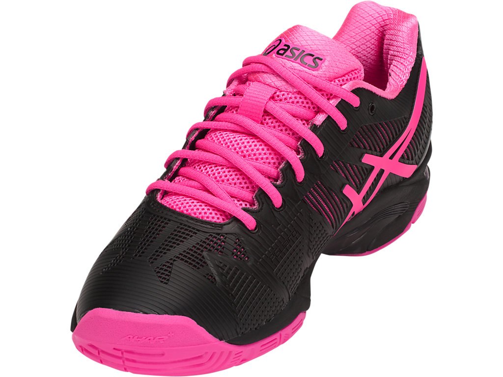 Asics Gel-Solution Speed 3 Tennis Shoes For Women Black/Pink/Silver 168MBTGZ