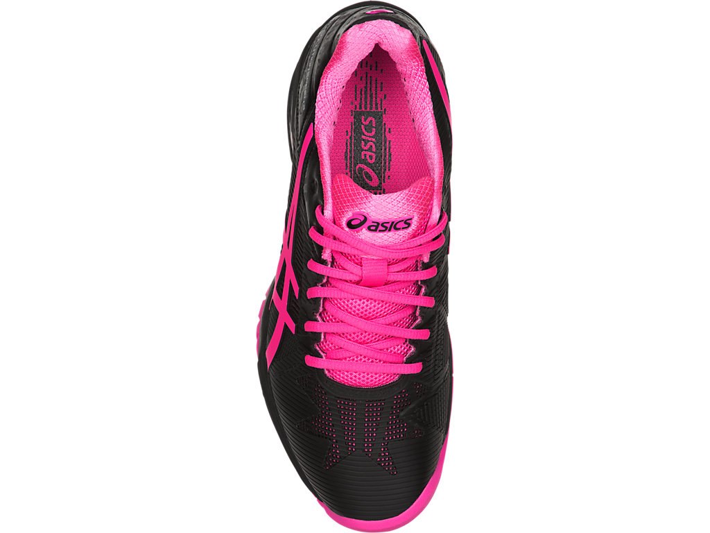 Asics Gel-Solution Speed 3 Tennis Shoes For Women Black/Pink/Silver 168MBTGZ