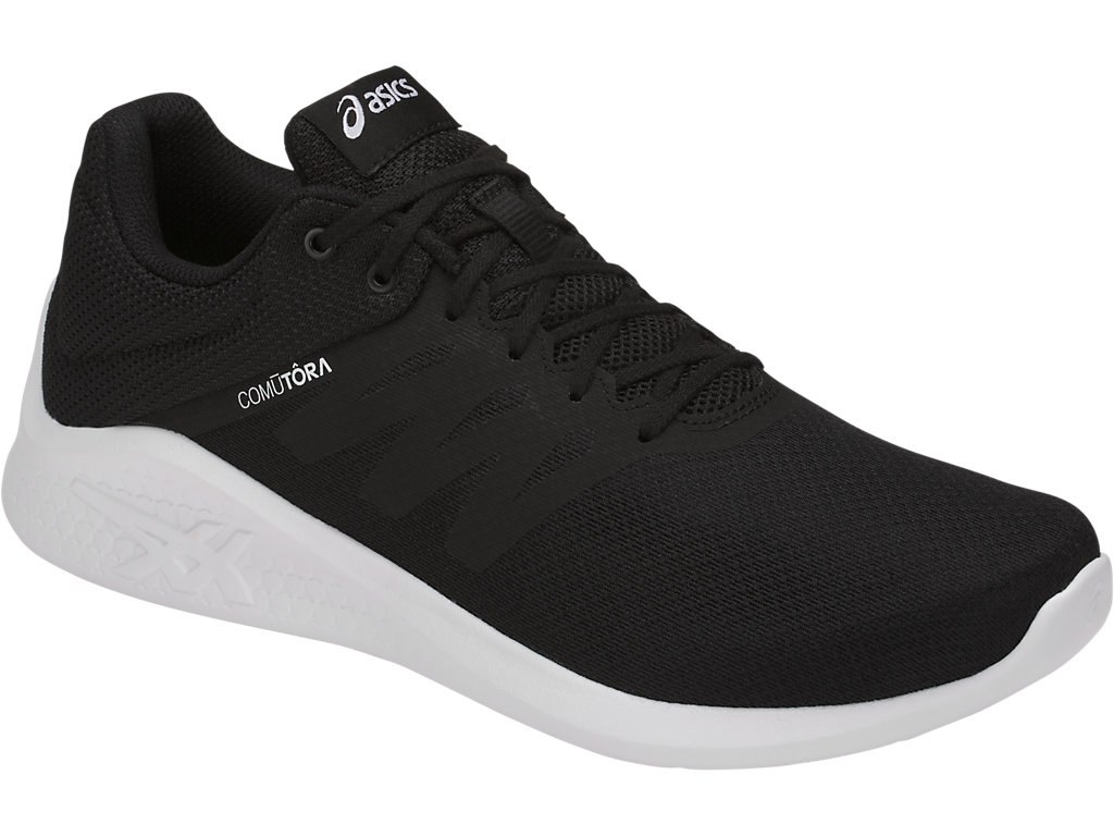 Asics Comutora Running Shoes For Men Black/White 171QSCOA