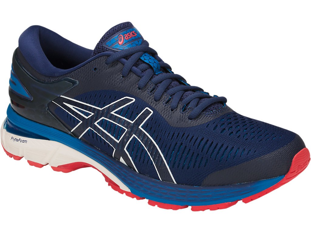 Asics Gel-Kayano 25 Running Shoes For Men Indigo Blue/White 176JYYPS