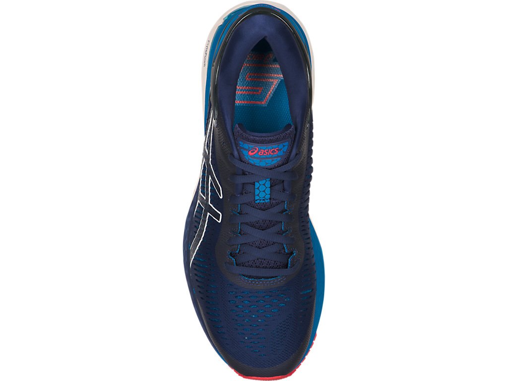 Asics Gel-Kayano 25 Running Shoes For Men Indigo Blue/White 176JYYPS