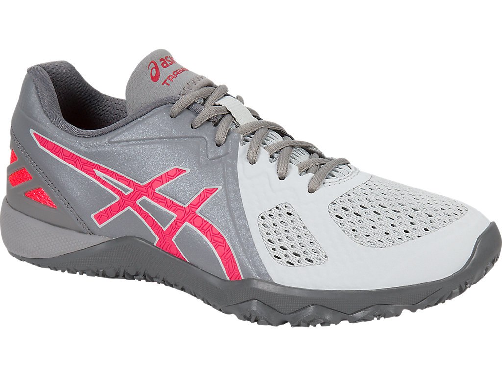 Asics Conviction X Training Shoes For Women Grey/Pink/Grey 177XMJAO