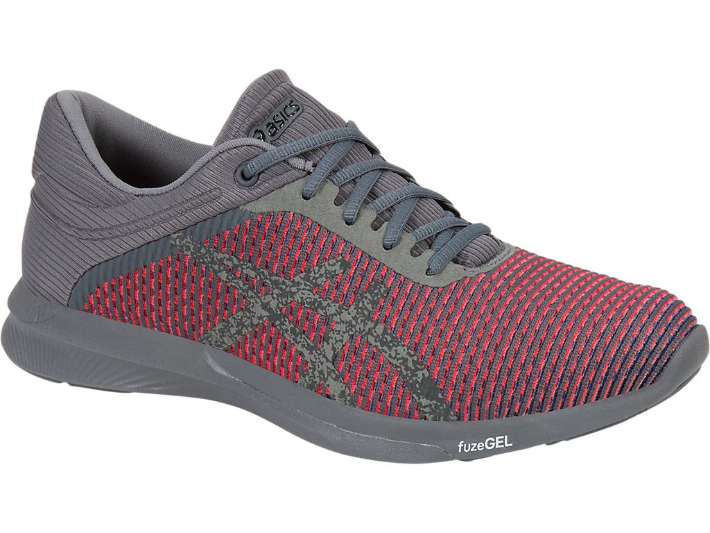 Asics Fuzex Rush Running Shoes For Women Dark Grey/Dark Grey/Coral 192SOOQC