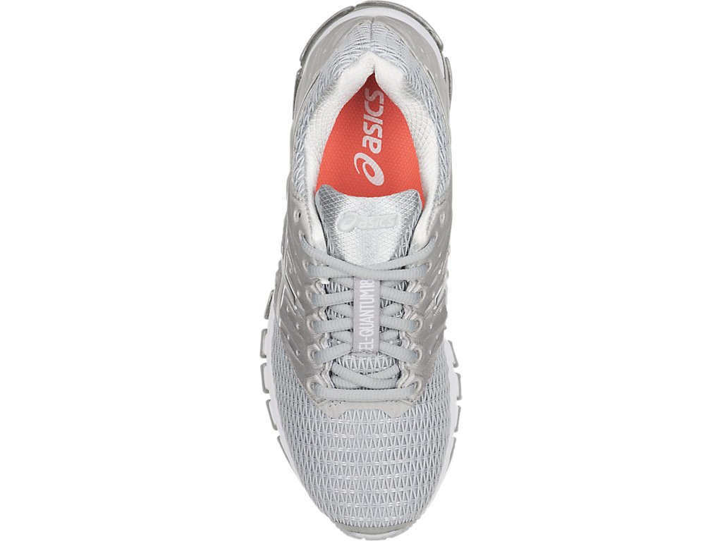 Asics Gel-Quantum 180 Running Shoes For Women Grey/White/Silver 199MAUAI