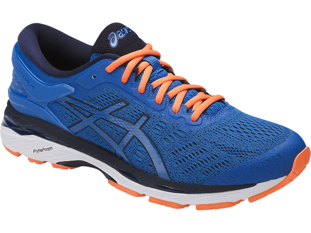 Asics Gel-Kayano 24 Running Shoes For Men Blue/Navy/Orange 200EZQQM