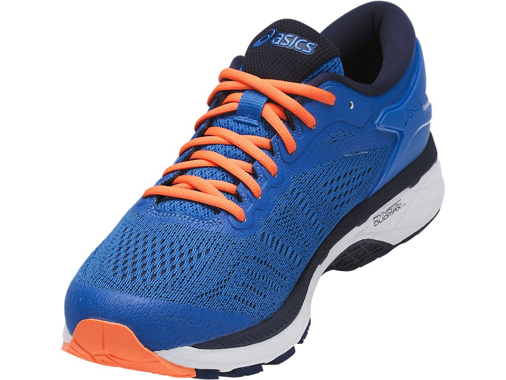 Asics Gel-Kayano 24 Running Shoes For Men Blue/Navy/Orange 200EZQQM