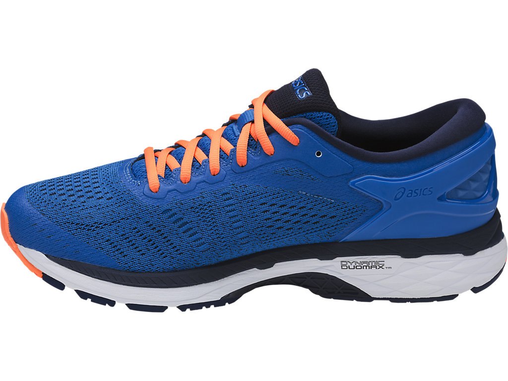 Asics Gel-Kayano 24 Running Shoes For Men Blue/Navy/Orange 200EZQQM