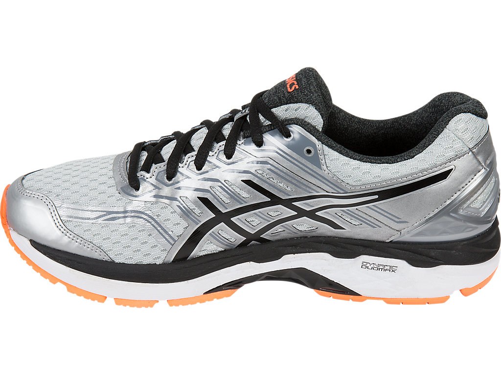 Asics Gt-2000 5 Running Shoes For Men Silver/Black/Orange 201CMRAI