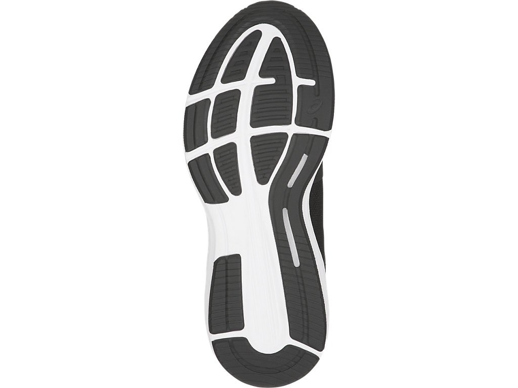 Asics Roadhawk Ff Running Shoes For Kids Black/White/Silver 207QZSVF