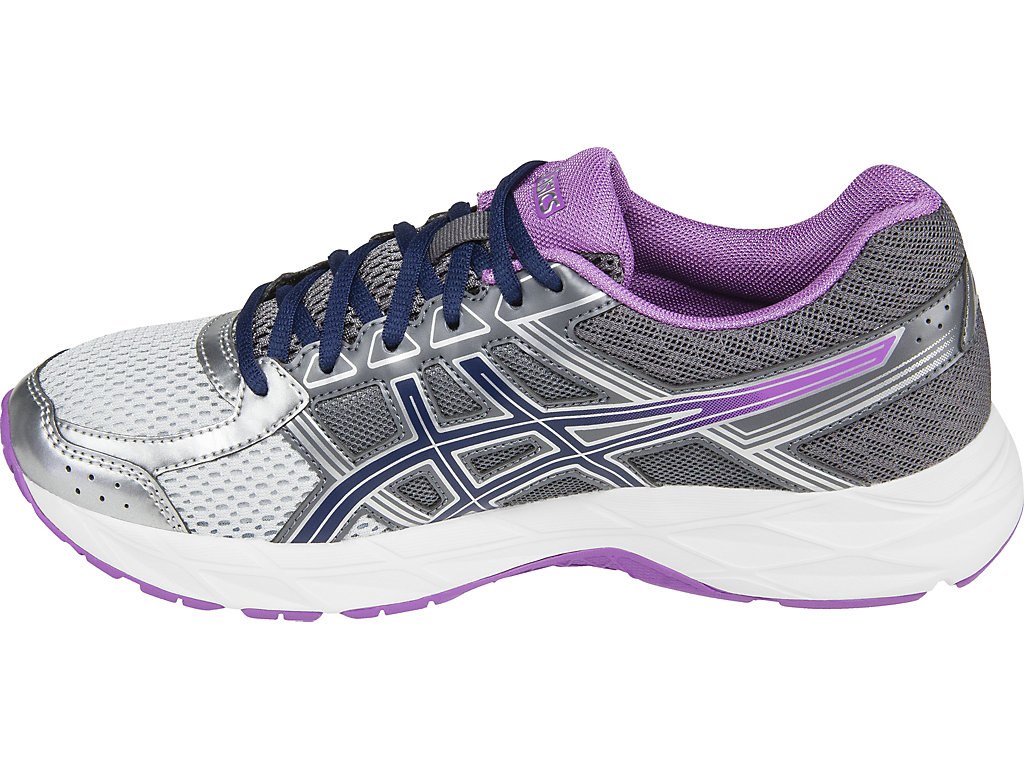 Asics Gel-Contend 4 Running Shoes For Women Silver/Dark Grey 208TBPJV