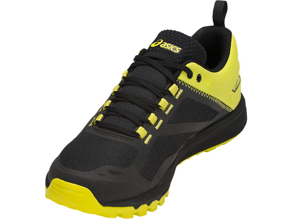 Asics Gecko Xt Running Shoes For Men Black/Dark Grey 215DEAGI