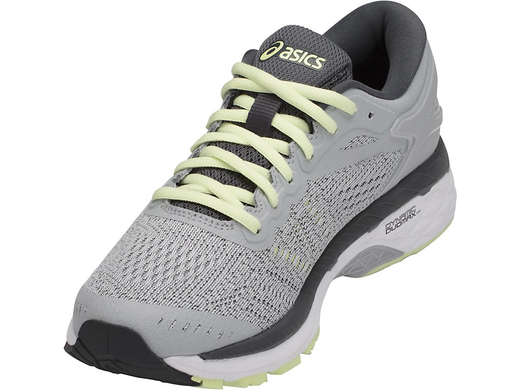 Asics Gel-Kayano 24 Running Shoes For Women Grey/White/Dark Grey 215TWMLZ