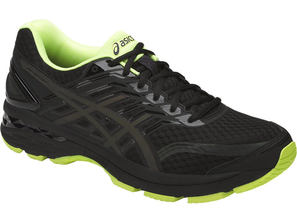 Asics Gt-2000 5 Running Shoes For Men Black/Yellow 216VCZTD