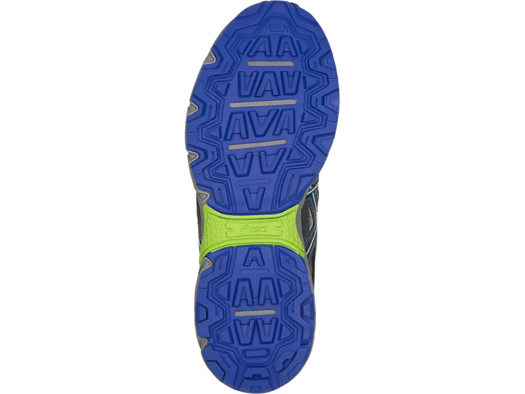 Asics Gel-Venture 6 Shoes For Kids Grey/Black/Blue 219NCRKV