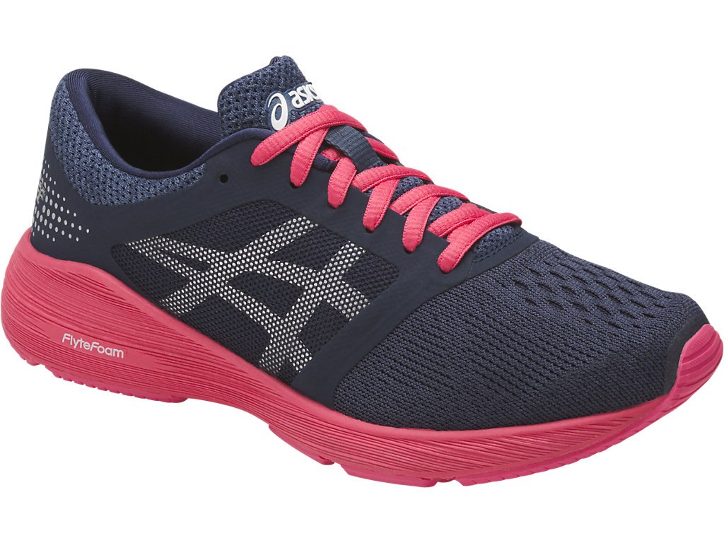 Asics Roadhawk Ff Running Shoes For Kids Blue/Silver/Red 219RFGPP
