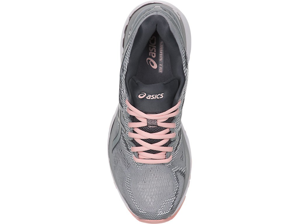 Asics Gel-Nimbus 20 Running Shoes For Women Grey/Grey Pink 222JQJUO