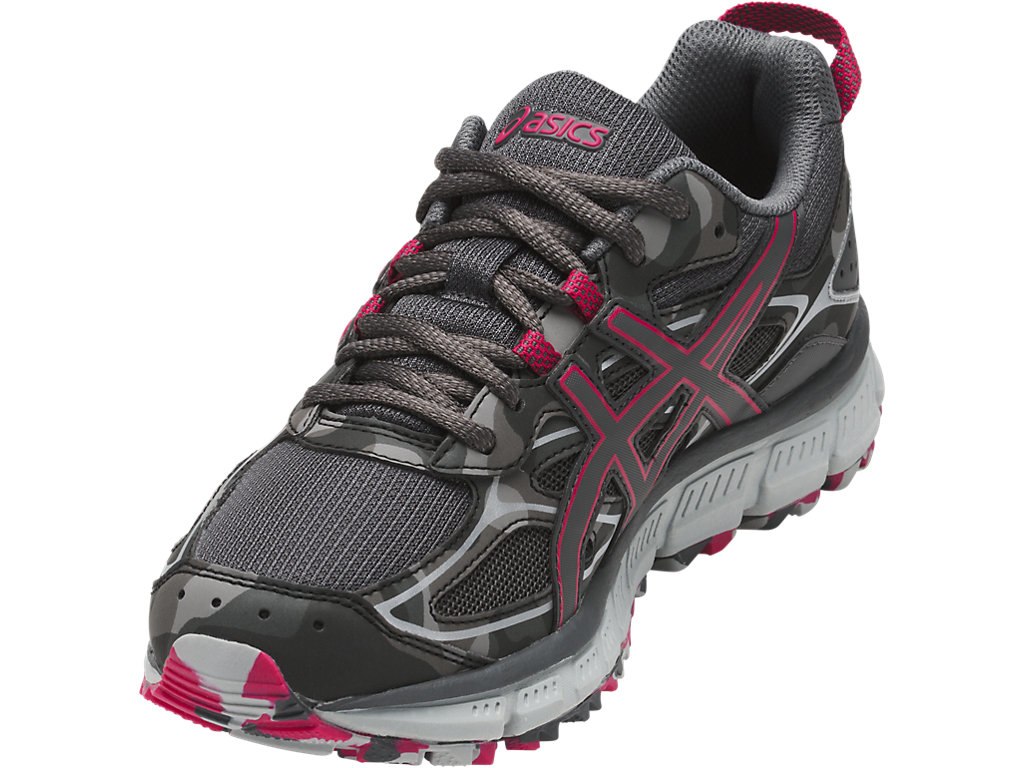 Asics Gel-Scram Running Shoes For Women Dark Grey/Dark Grey/Pink 222PFUKM