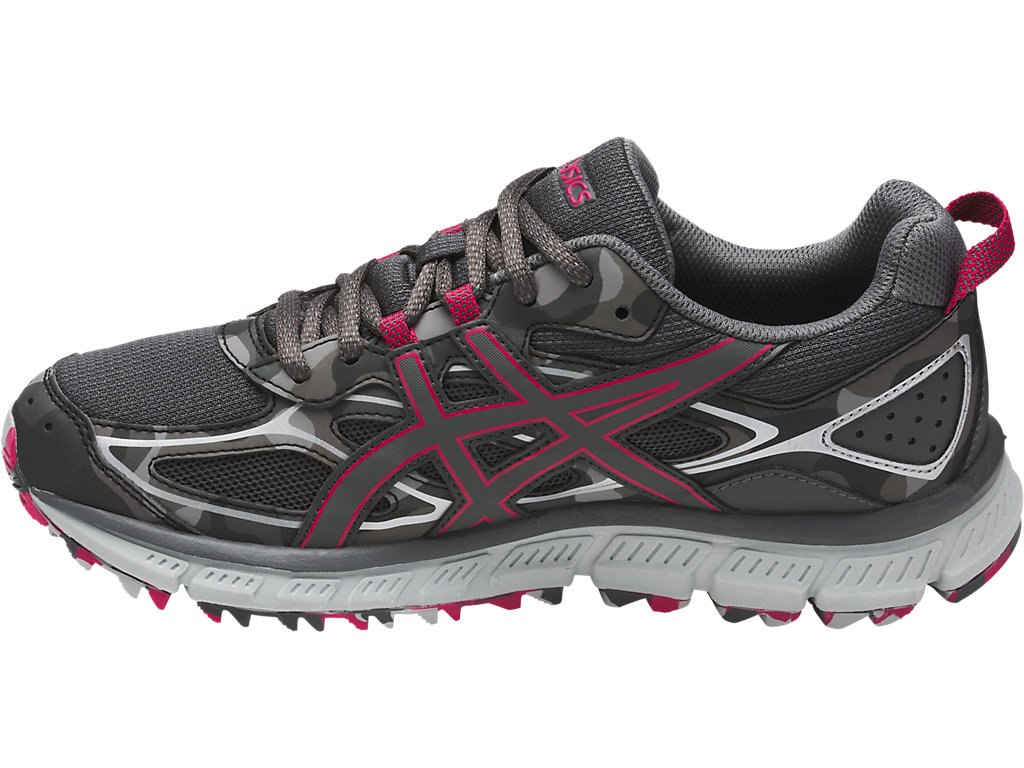 Asics Gel-Scram Running Shoes For Women Dark Grey/Dark Grey/Pink 222PFUKM