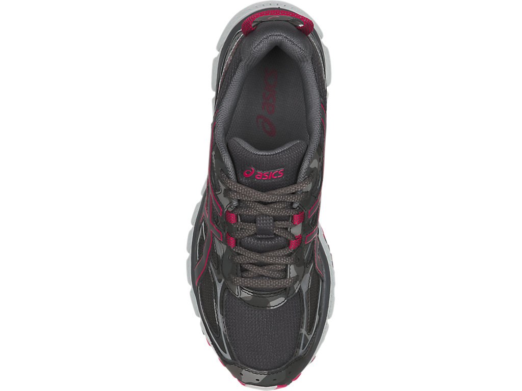 Asics Gel-Scram Running Shoes For Women Dark Grey/Dark Grey/Pink 222PFUKM