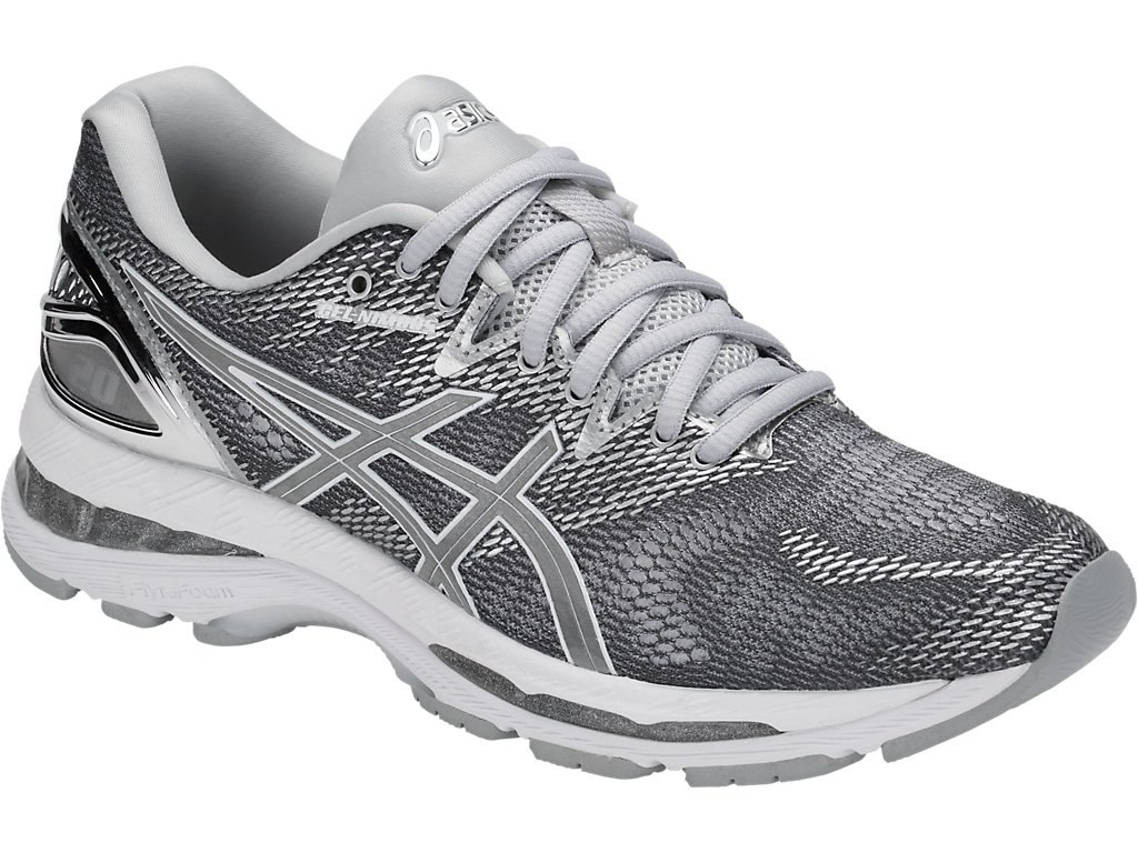 Asics Gel-Nimbus 20 Running Shoes For Women Dark Grey/Silver/White 224LPDOQ