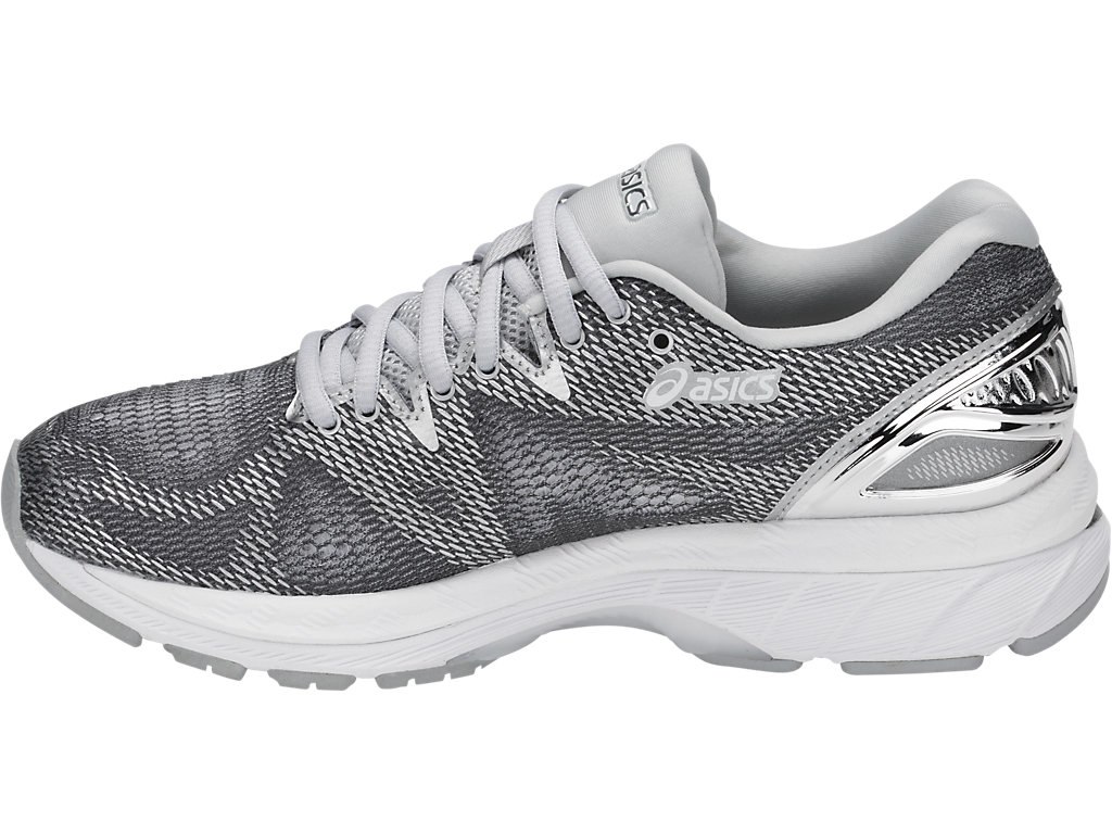 Asics Gel-Nimbus 20 Running Shoes For Women Dark Grey/Silver/White 224LPDOQ