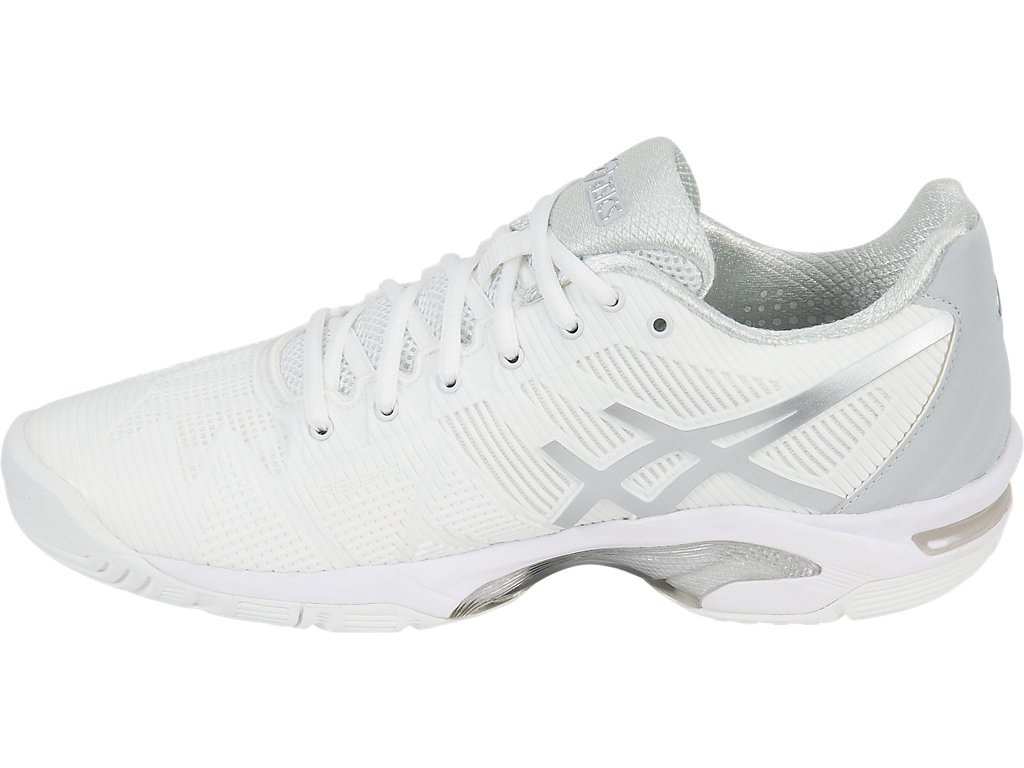 Asics Gel-Solution Speed 3 Tennis Shoes For Women White/Silver 224ZJHFK