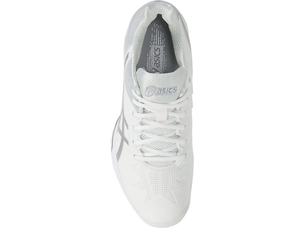 Asics Gel-Solution Speed 3 Tennis Shoes For Women White/Silver 224ZJHFK