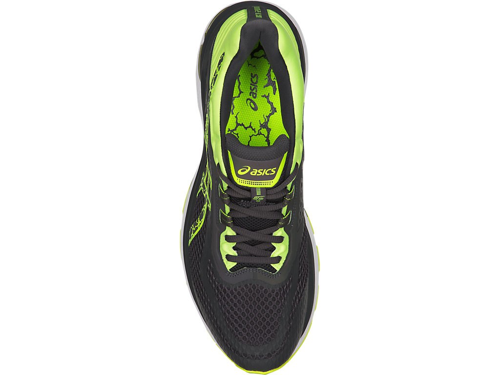 Asics Gt-2000 6 Running Shoes For Men Dark Grey/Dark Grey/Yellow 225TOFOM