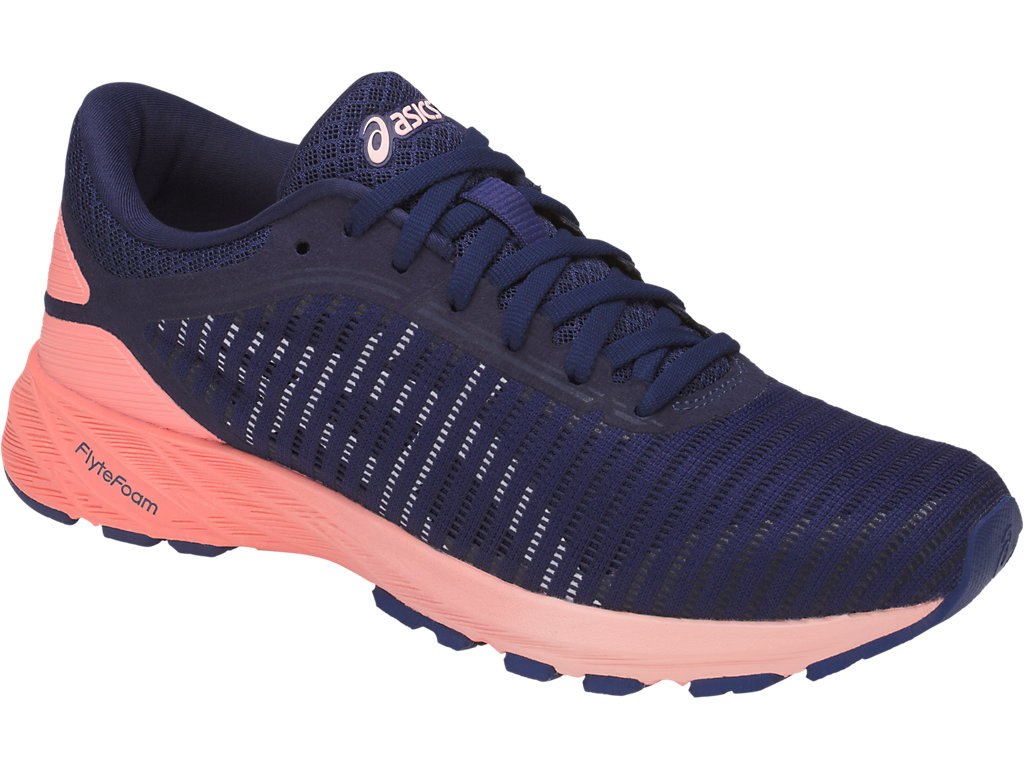 Asics Dynaflyte Running Shoes For Women Indigo Blue/White/Pink 227HQCDG