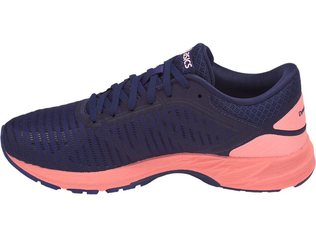 Asics Dynaflyte Running Shoes For Women Indigo Blue/White/Pink 227HQCDG