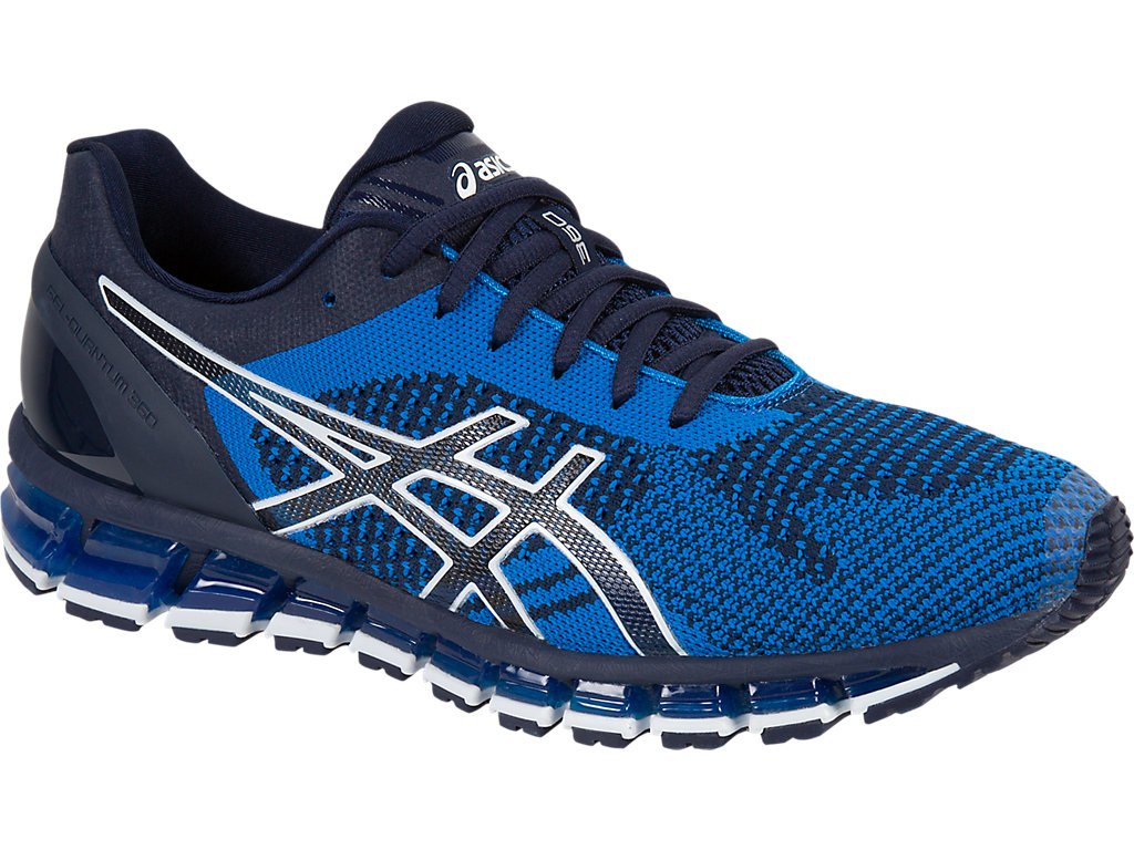 Asics Gel-Quantum 360 Running Shoes For Men Navy/Blue/White 247ACJZN